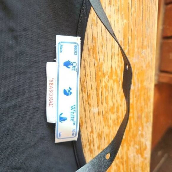 NWT OFF-WHITE Fluid Jersey Twisted Long Sleeve Dress in black sz 36 (US 4) - Picture 4 of 6